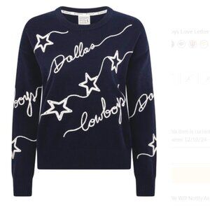 NEW! Kadyluxe  Dallas Cowboys Love Letter Sweater Navy - Size XXL